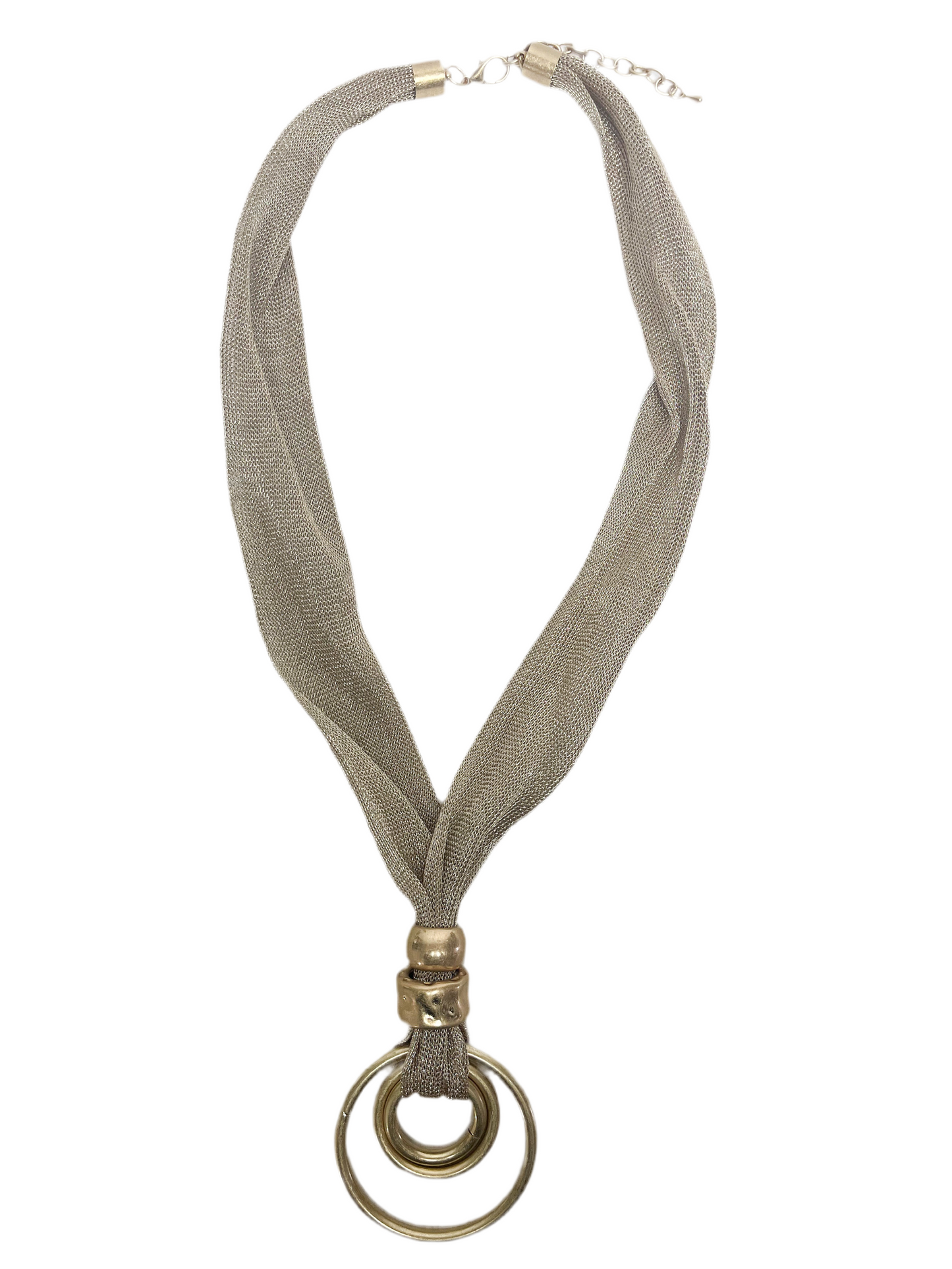 Layered circle necklace