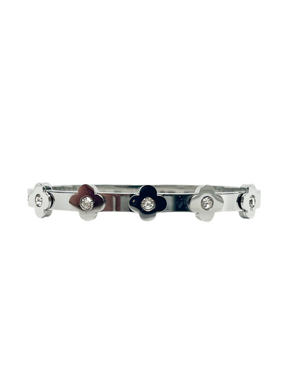 Crystal quatrefoil bracelet