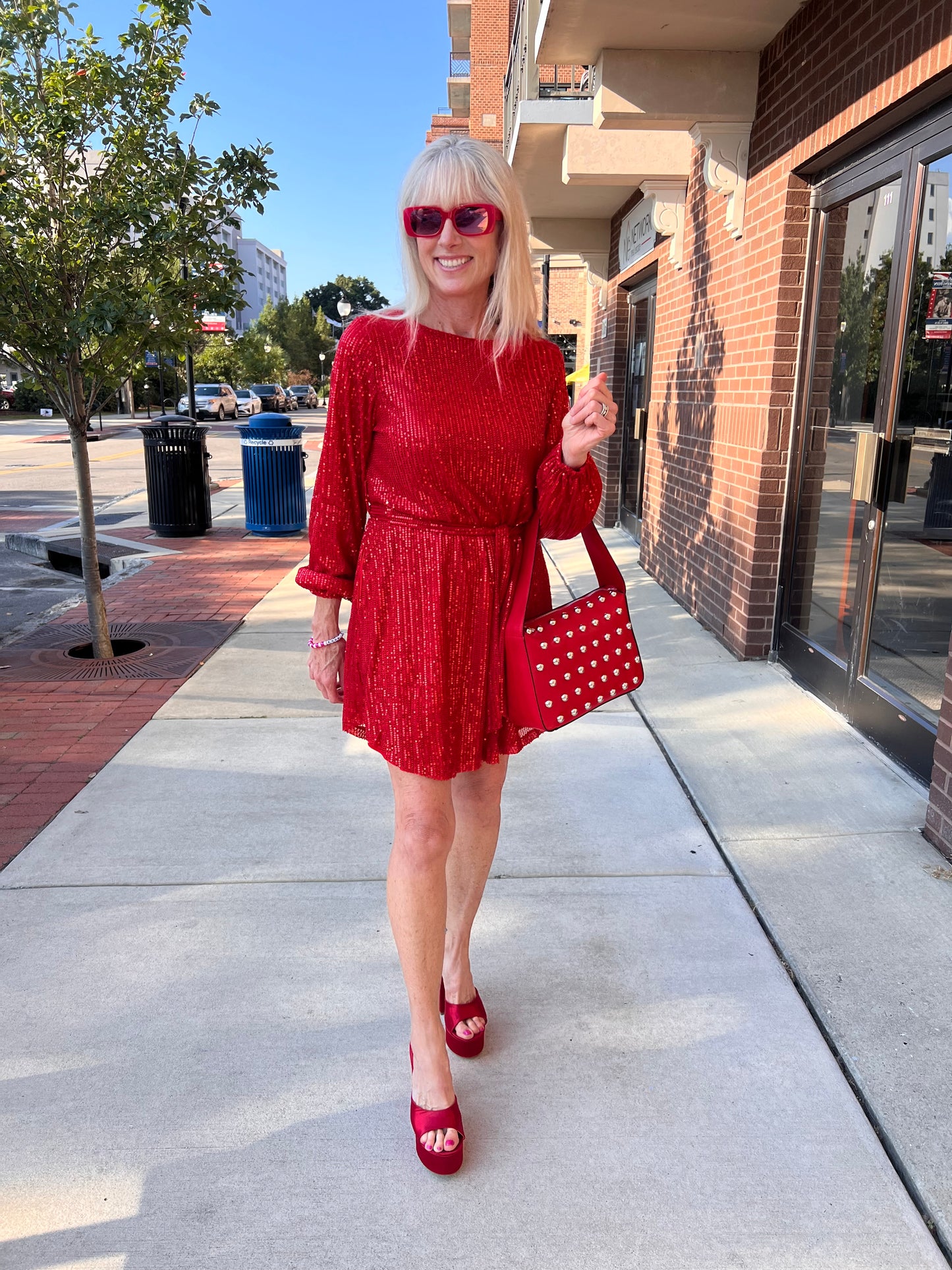 Red Sequin dress