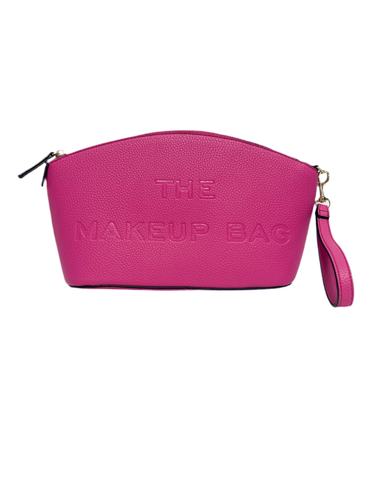 Pink makeup bag