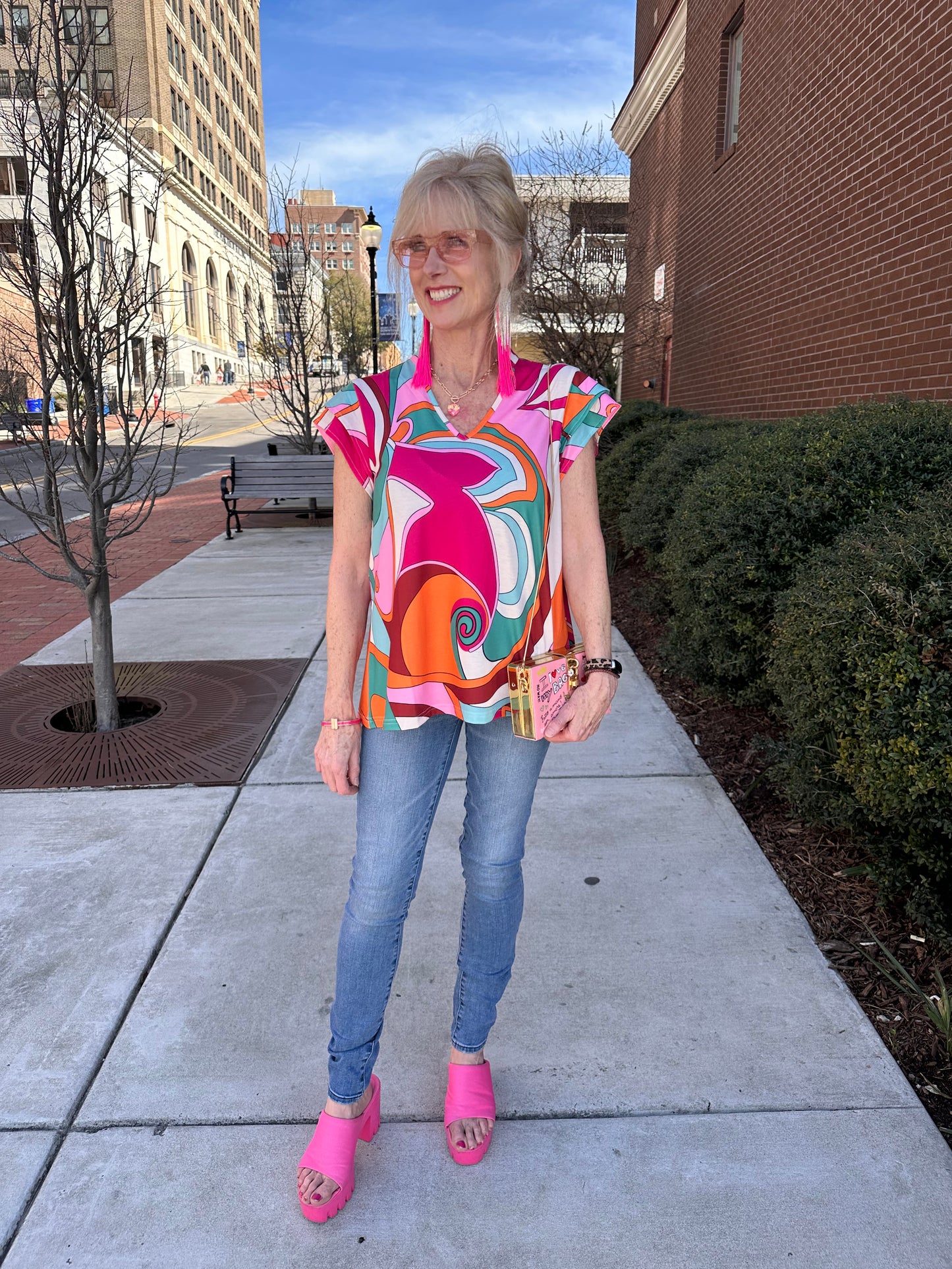 Abstract colored top