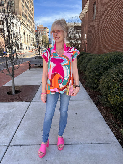 Abstract colored top