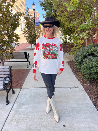 Cowgirl Christmas Top