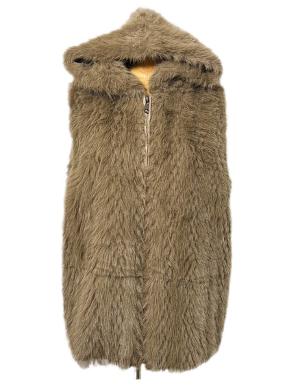 Hooded Faux Fur Vest