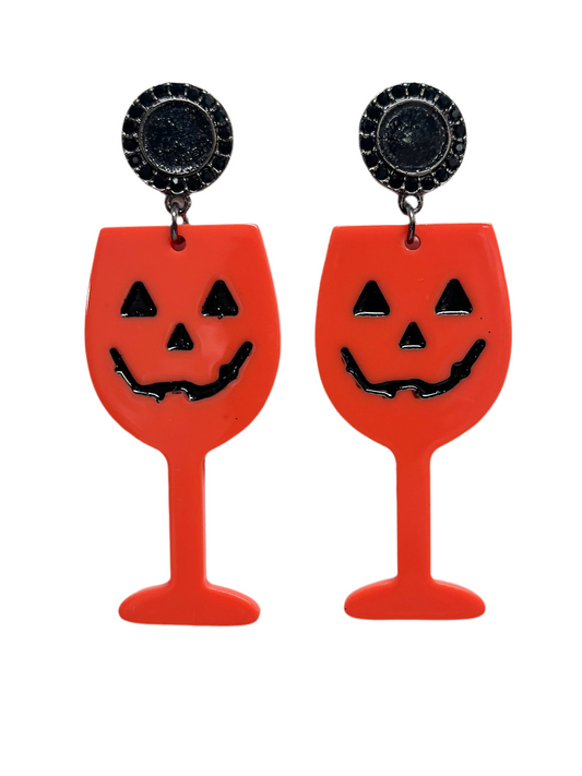 Spooky happy fun time earrings