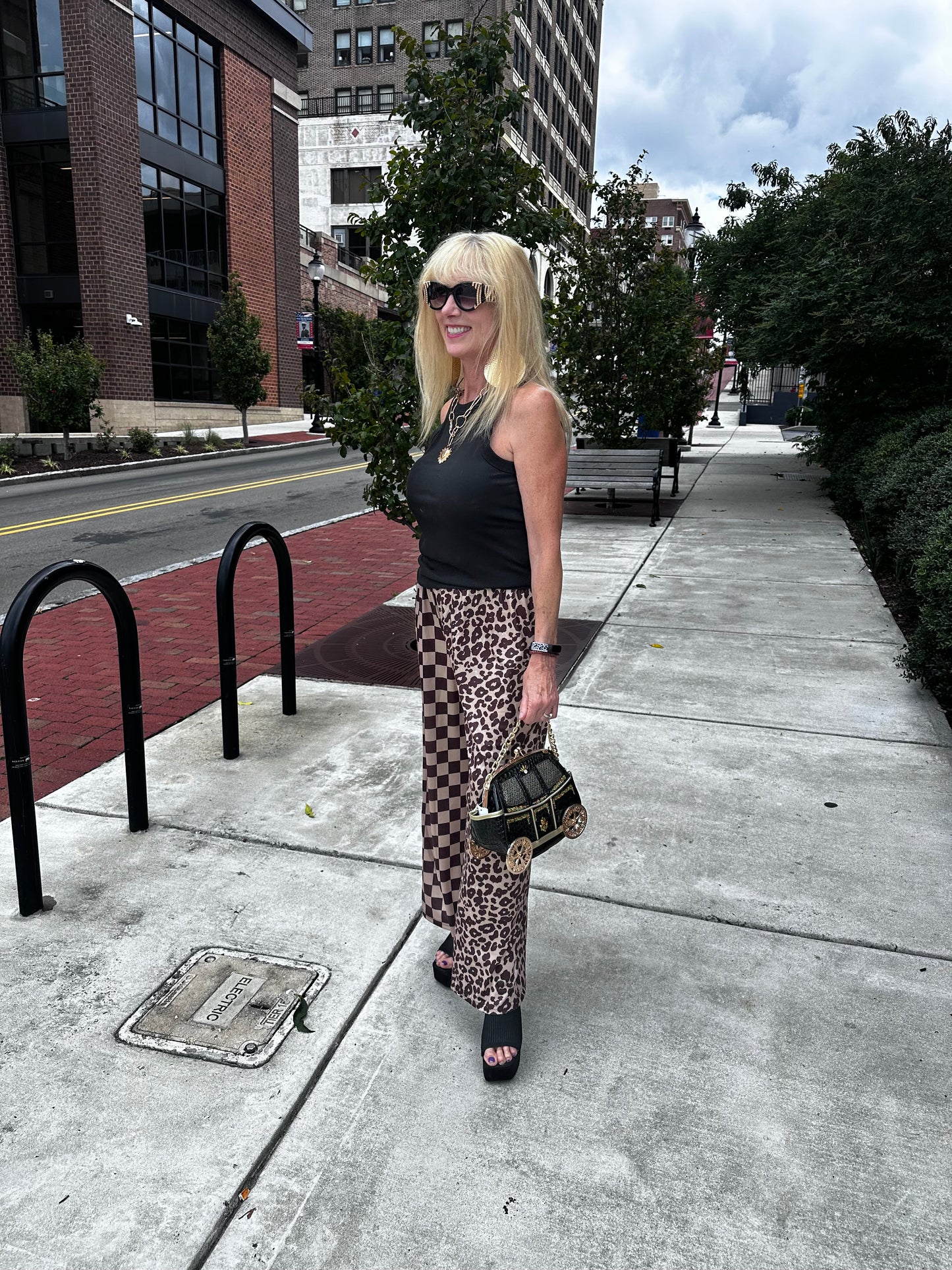Half/Half Wide Leg Pant