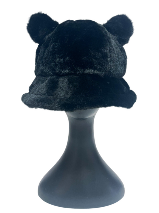 Faux Fur Ear Bucket Hat
