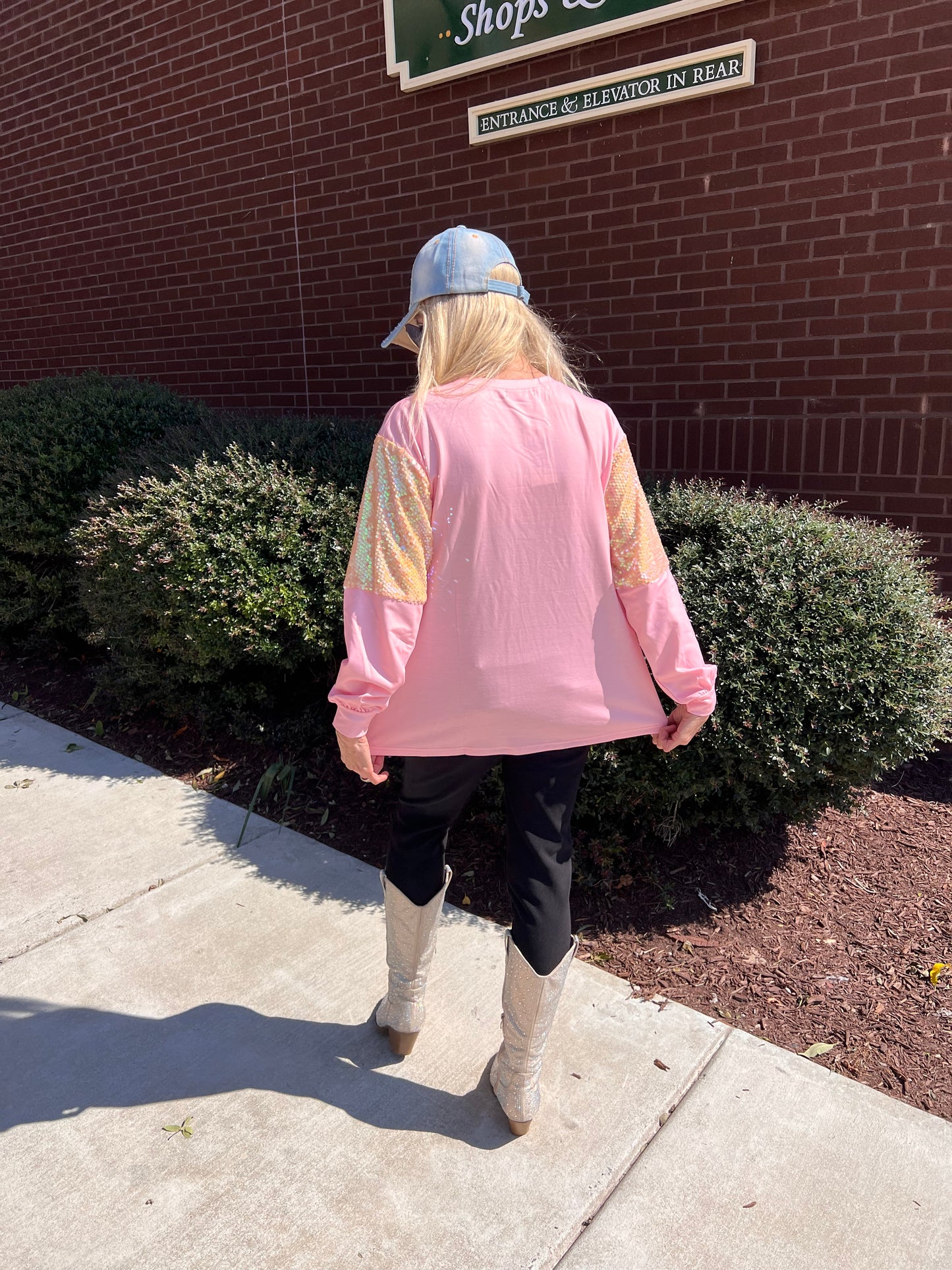 Spooky season long sleeve top(small)