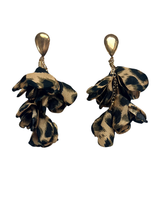 Printed Dangle fabric earrings