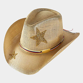 Glittered Star Cowboy Hat