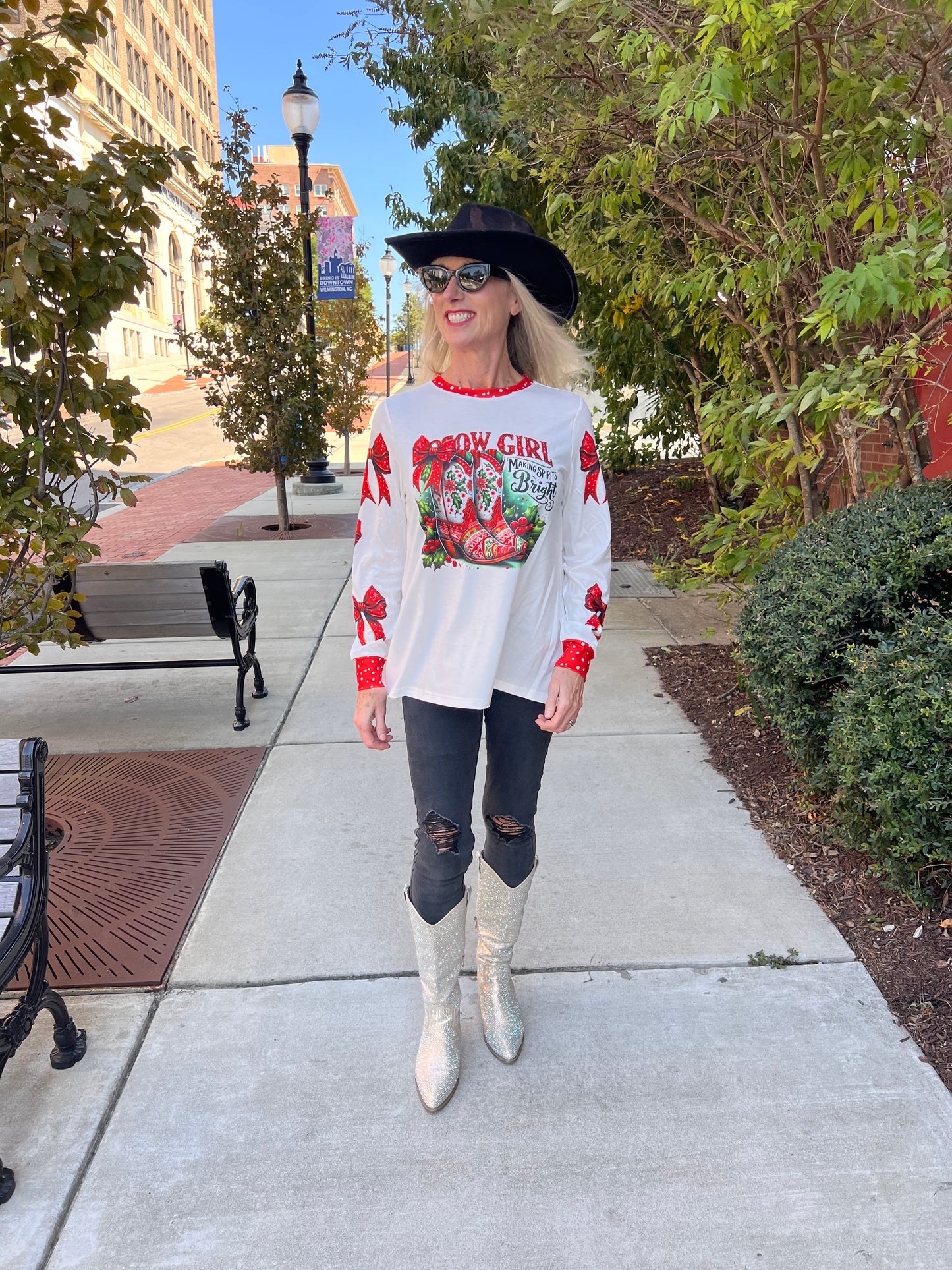 Cowgirl Christmas Top