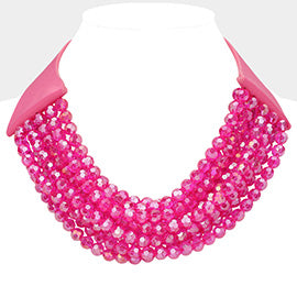 Chunky Acrylic Multi Layered Necklace