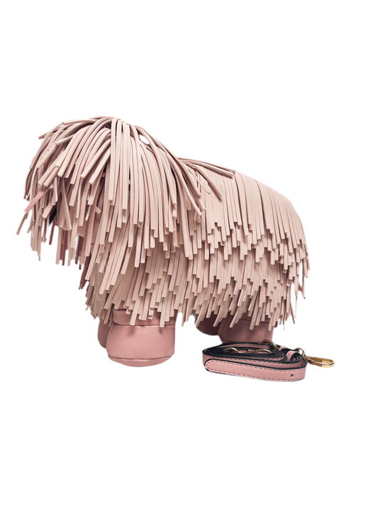 Pink Fringe Crossbody