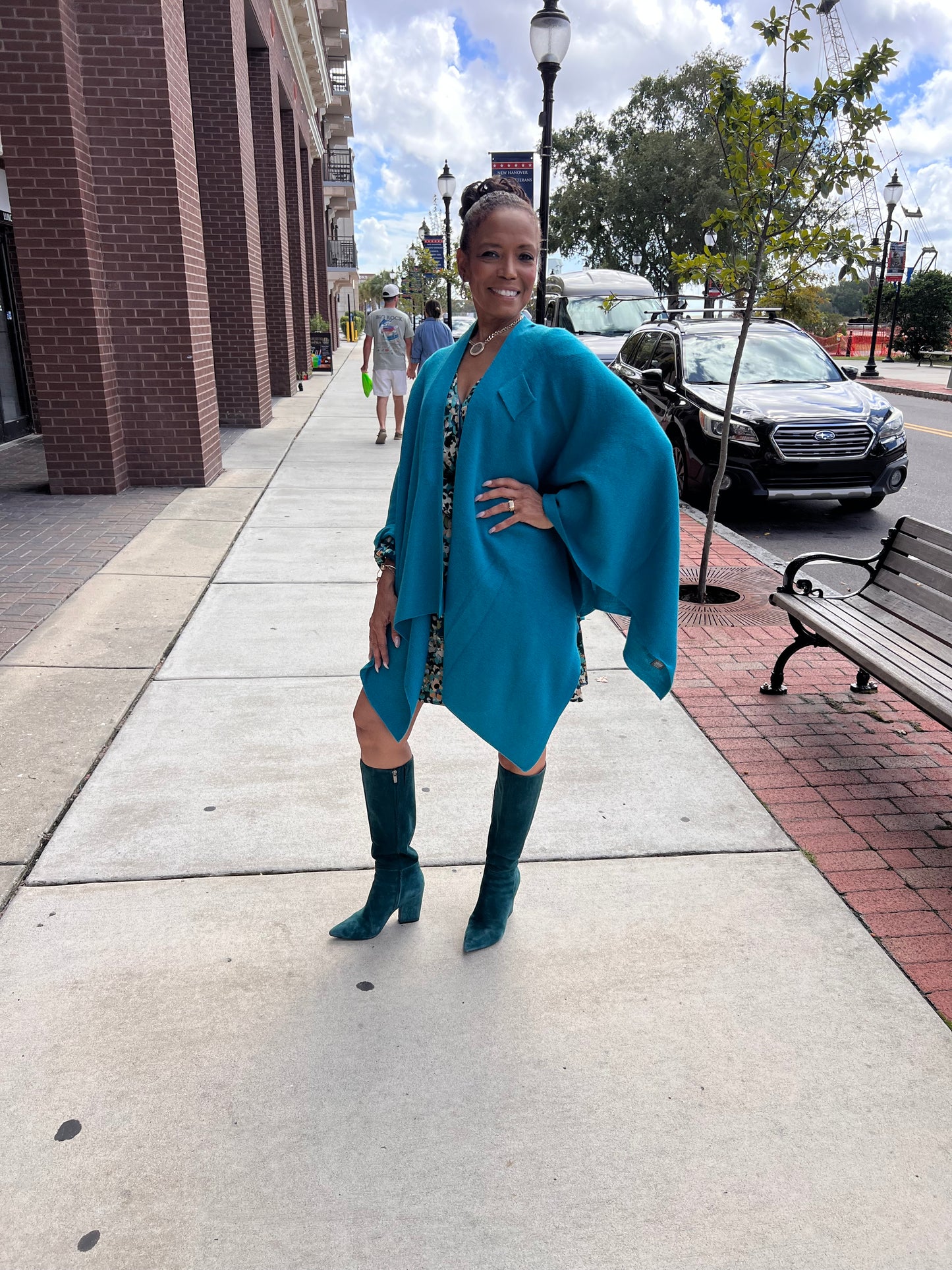 Asymmetrical Pull Through Poncho