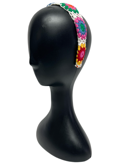 Multicolored woven headband