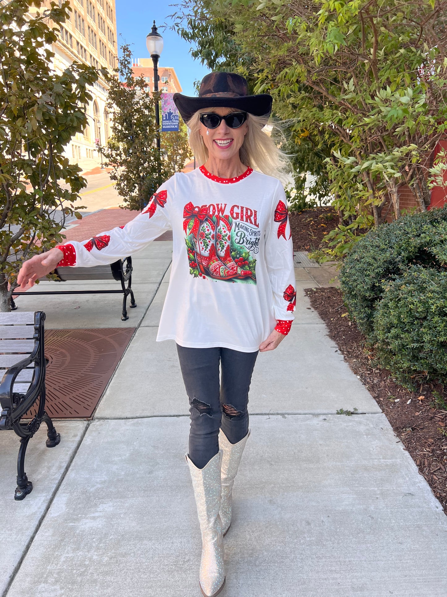 Cowgirl Christmas Top