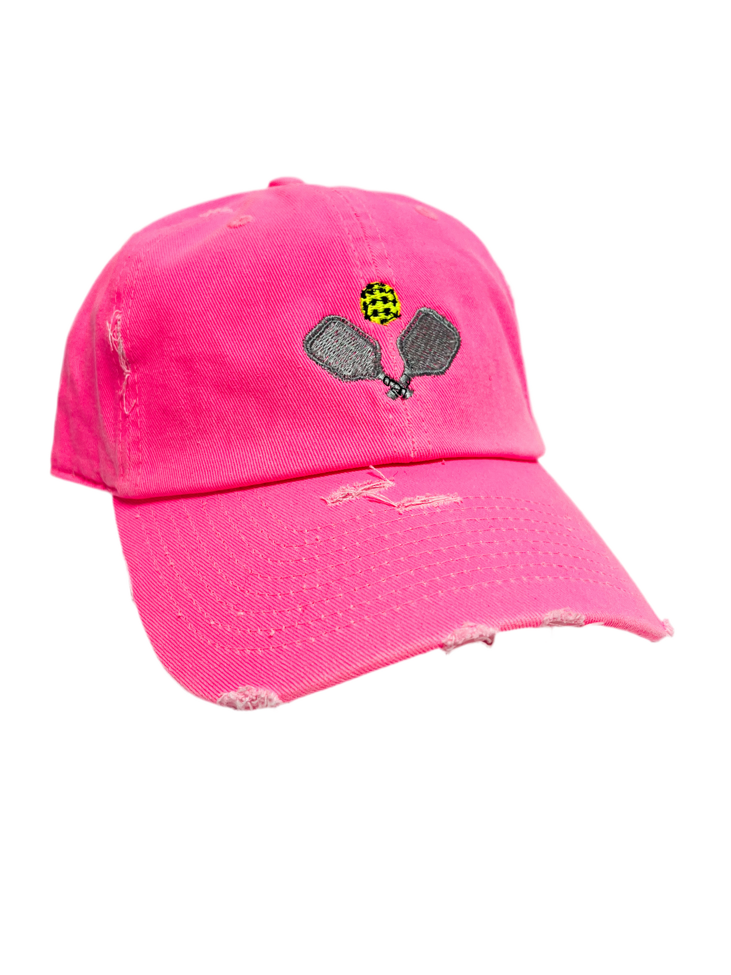 Distressed pickleball hat