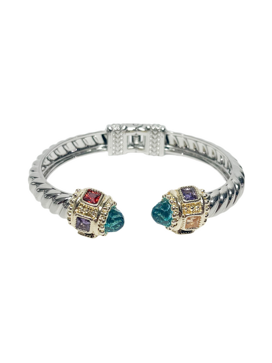 Blue Crystal Pendant Bracelet