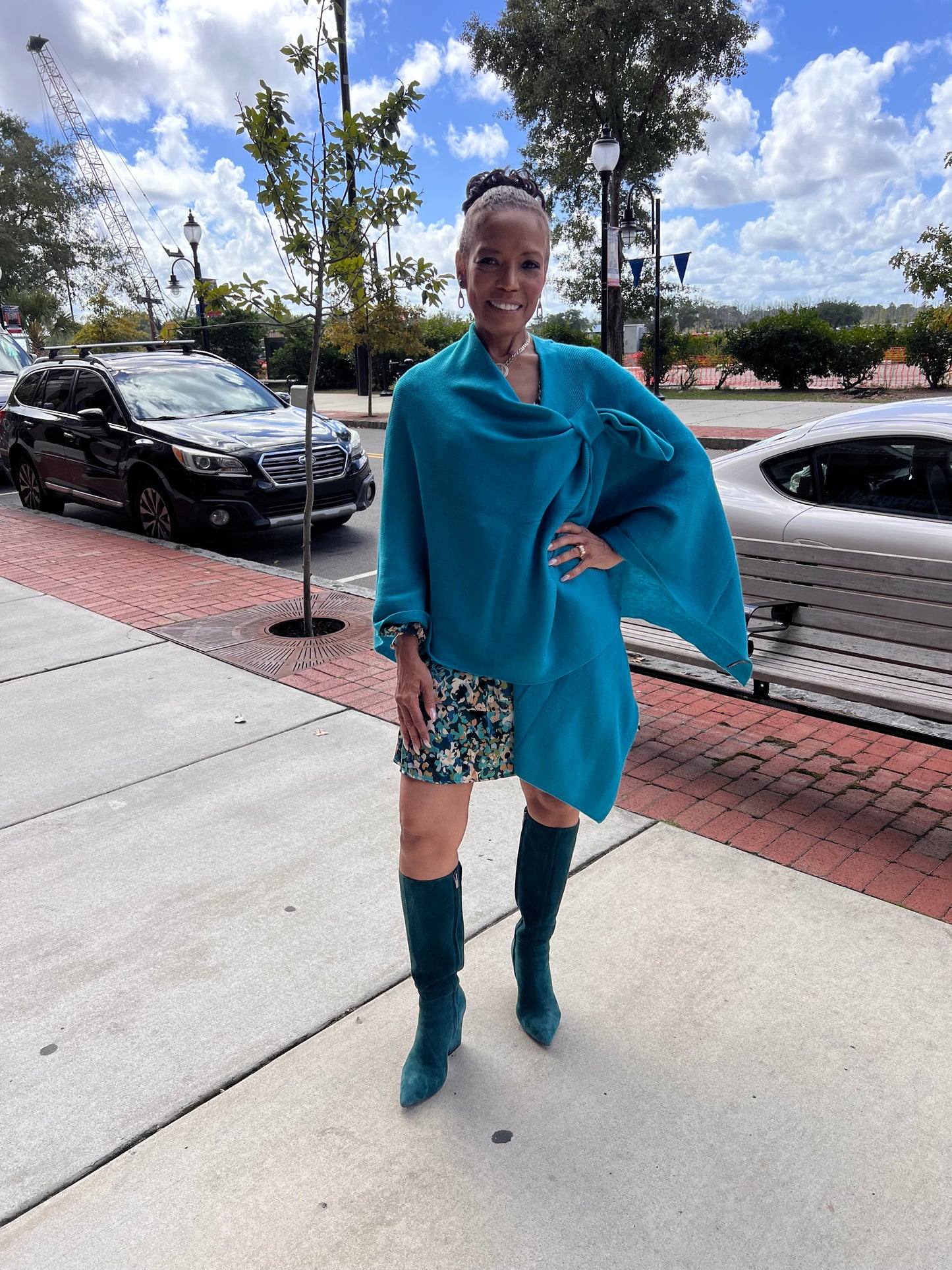 Asymmetrical Pull Through Poncho