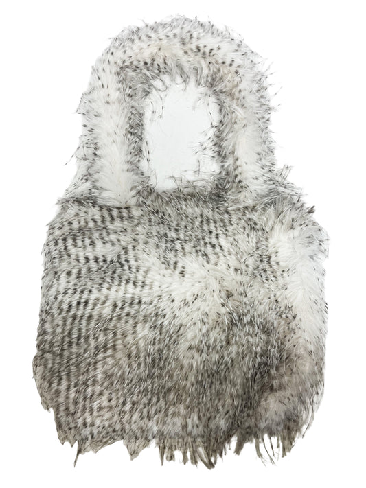 Speckled fuzzy purse