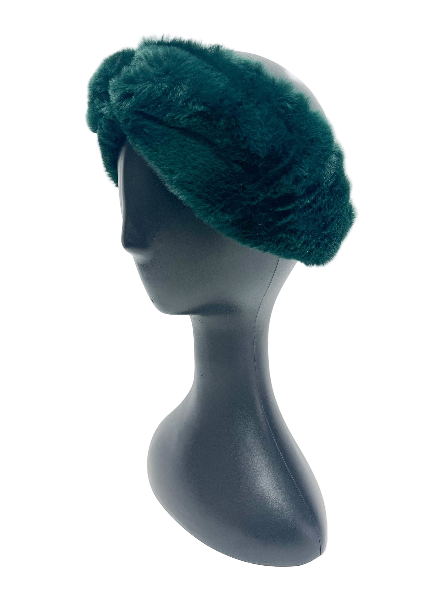 Green fuzzy headband