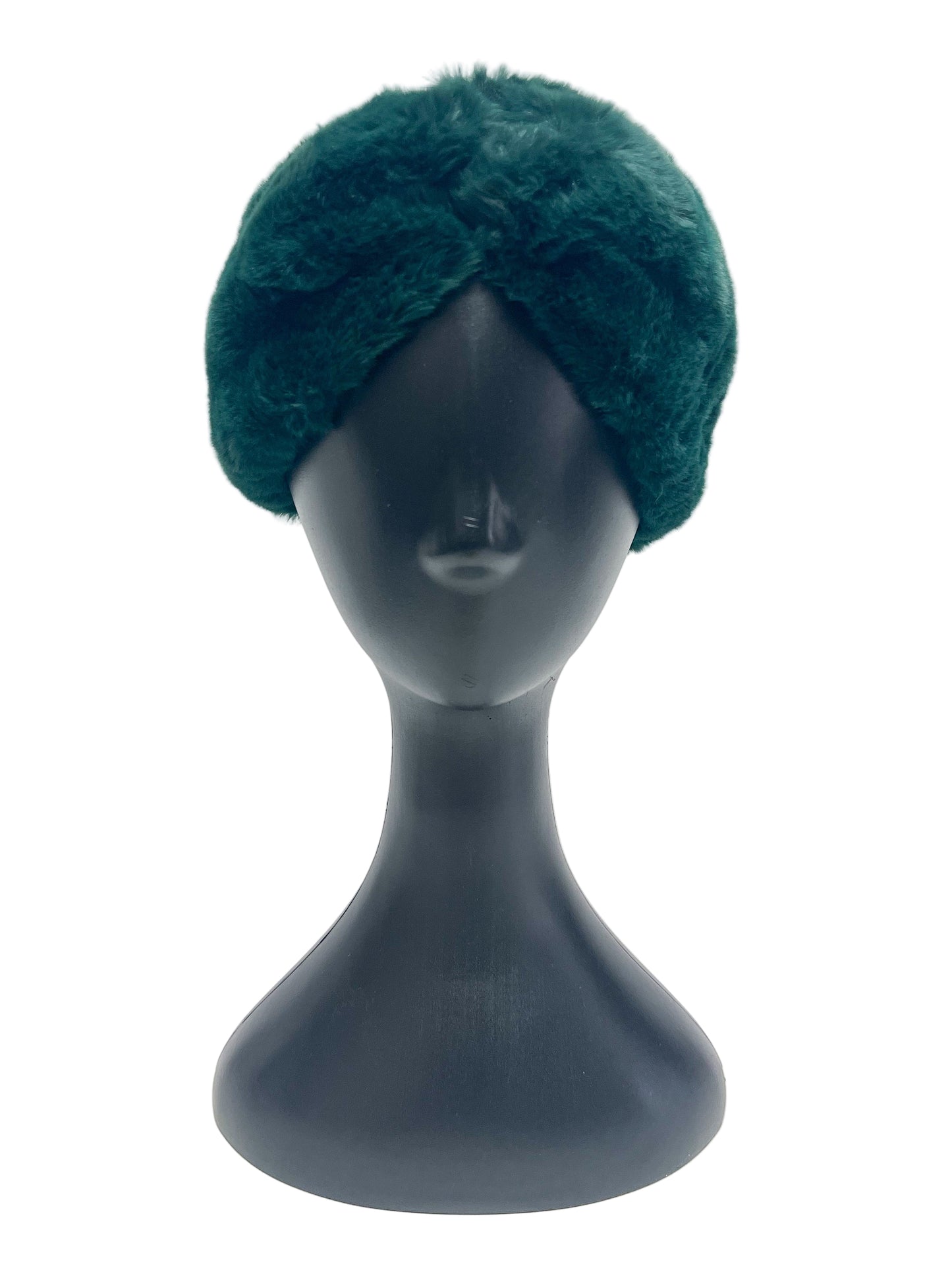 Green fuzzy headband