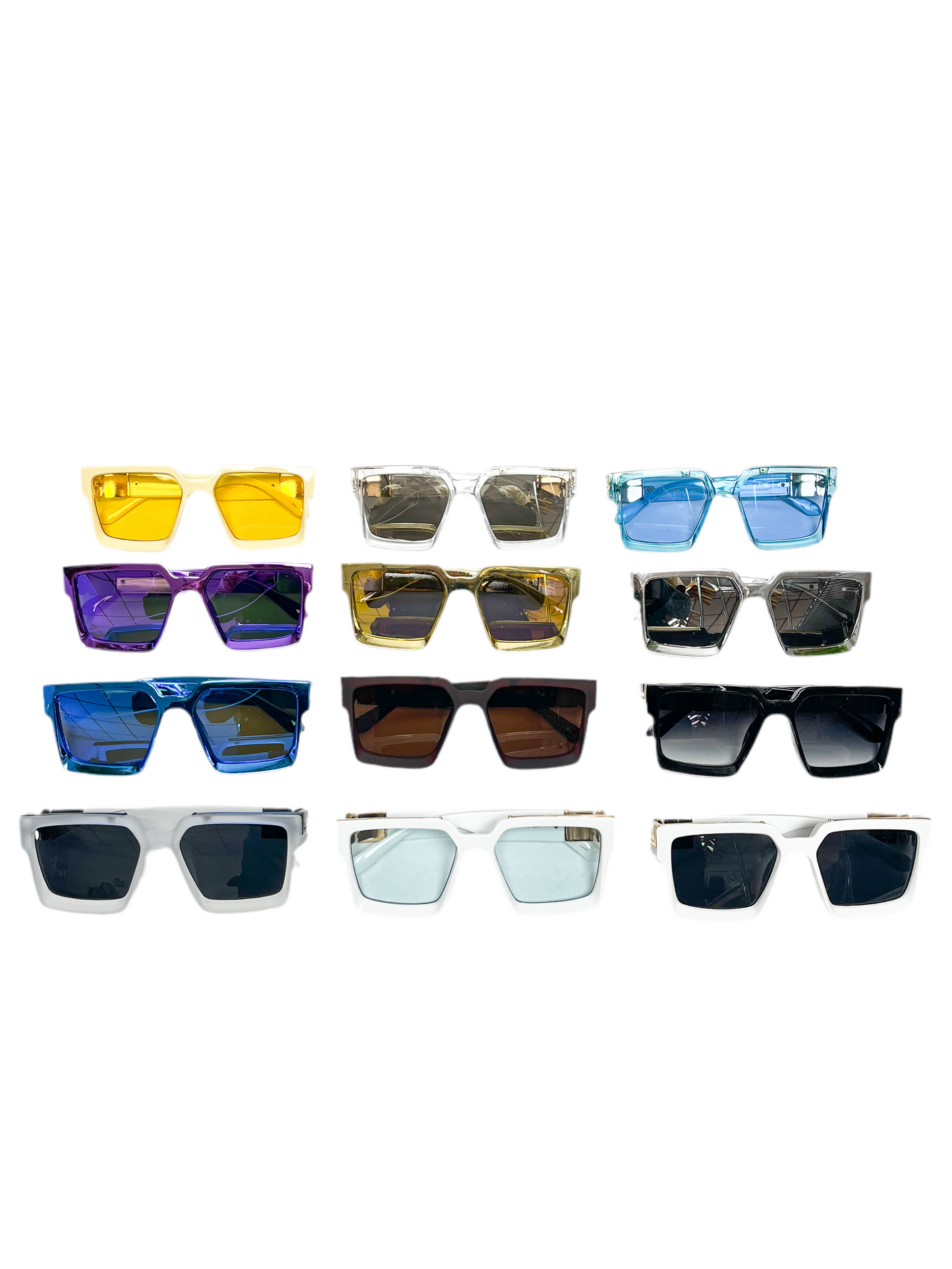 Retro Square Frame Sunglasses