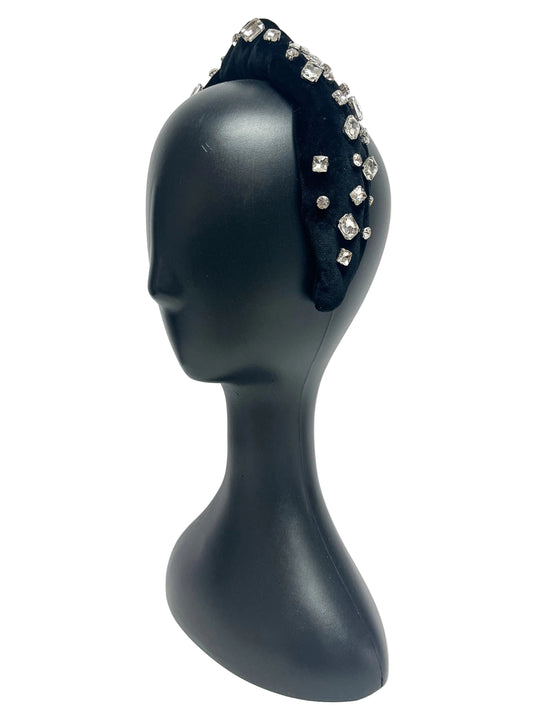 Black bedazzled headband