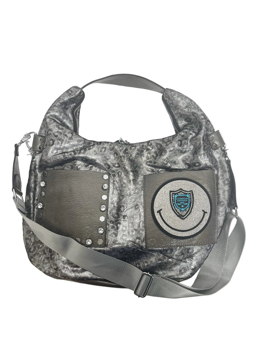 Silver Printed Crossbody