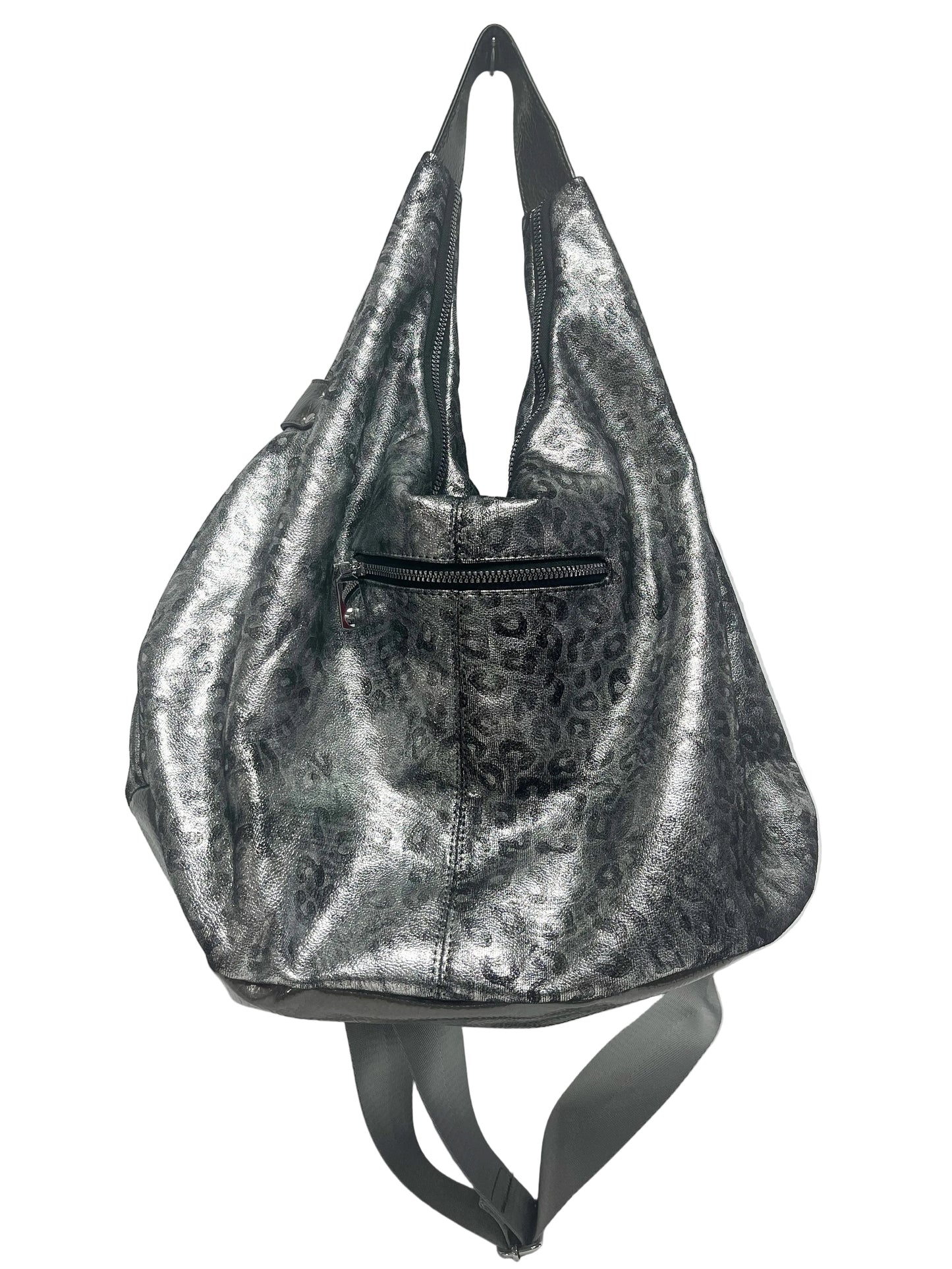 Silver Printed Crossbody