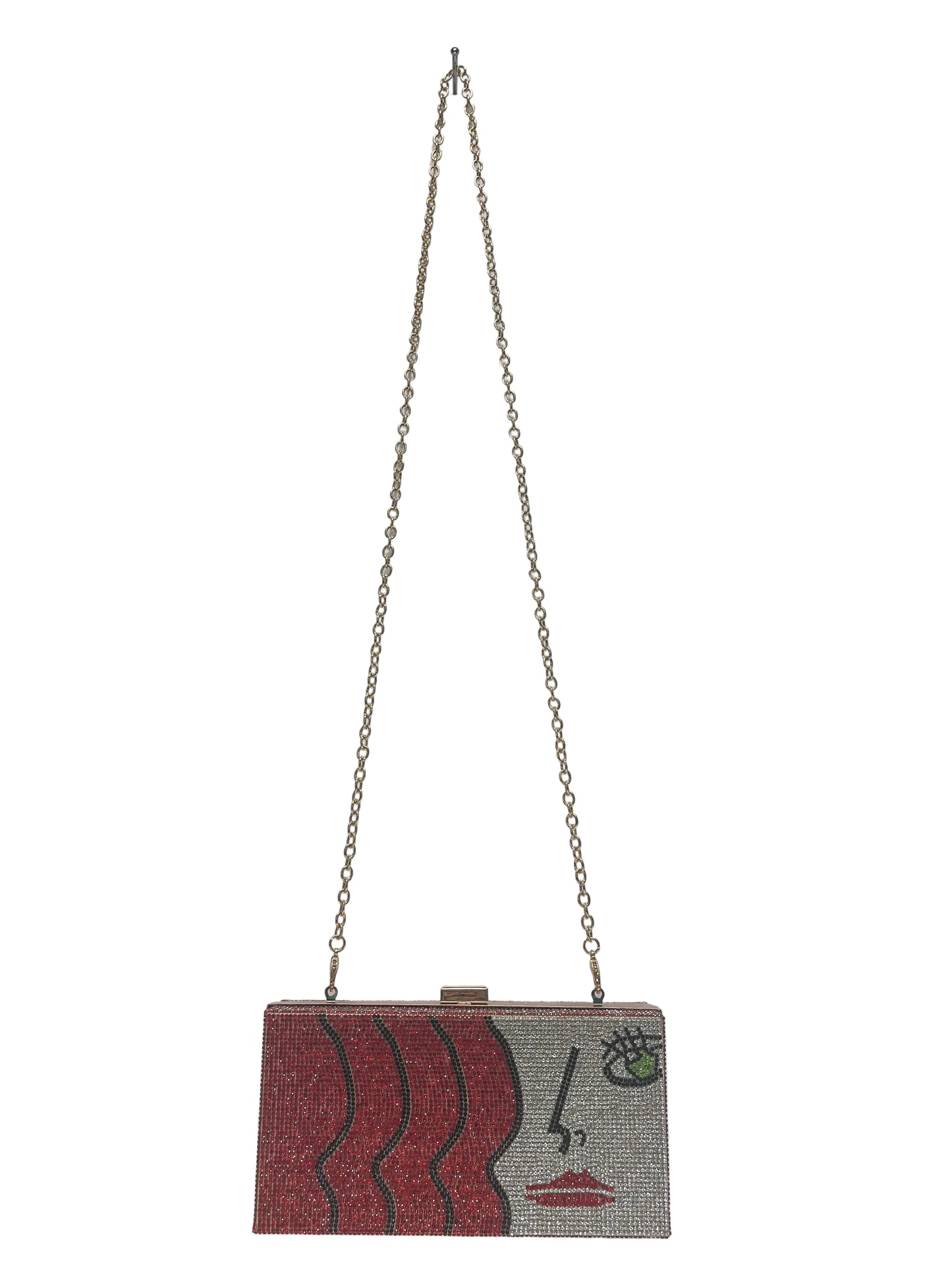 Red Crystal Fashion Crossbody