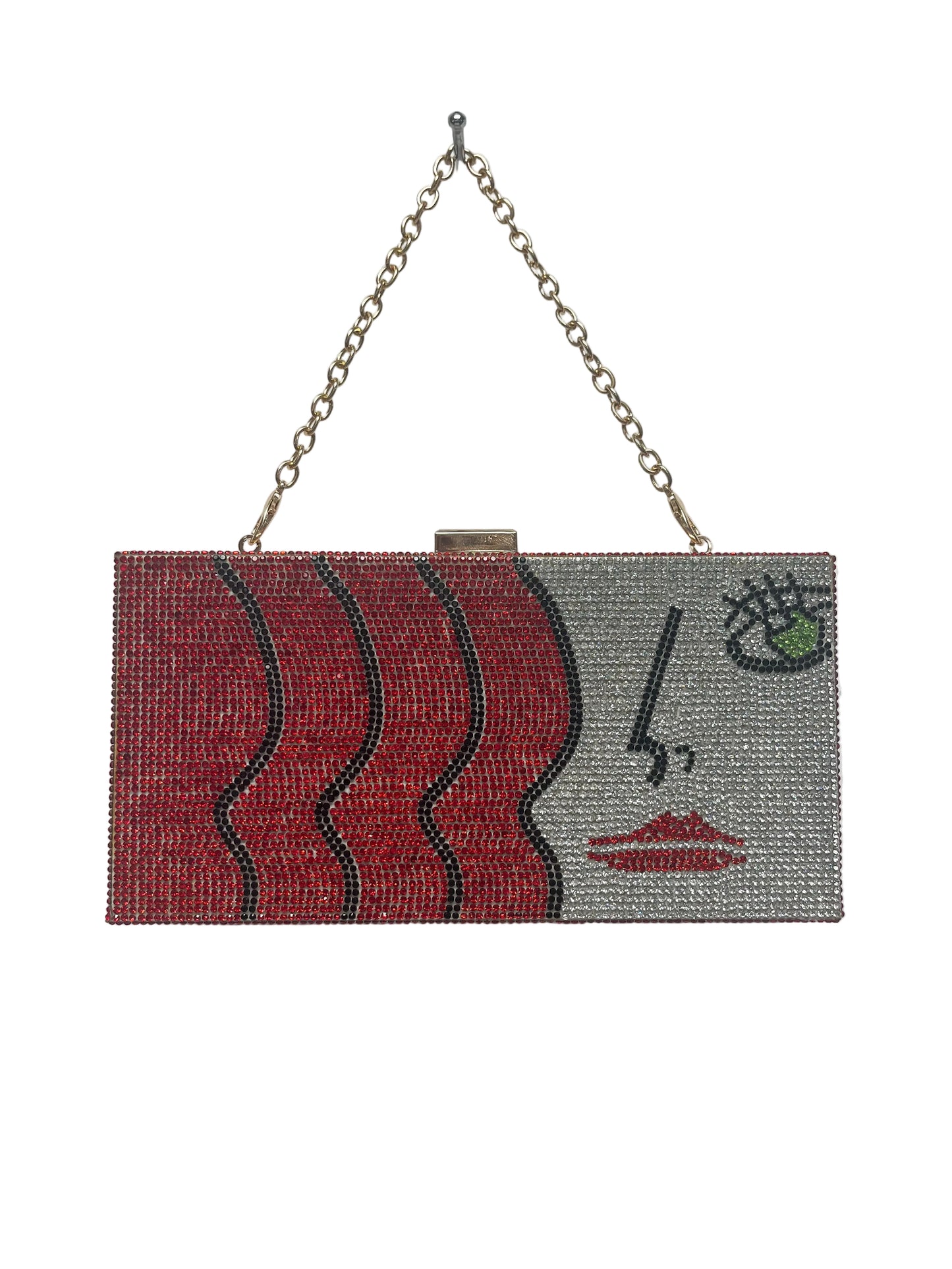 Red Crystal Fashion Crossbody