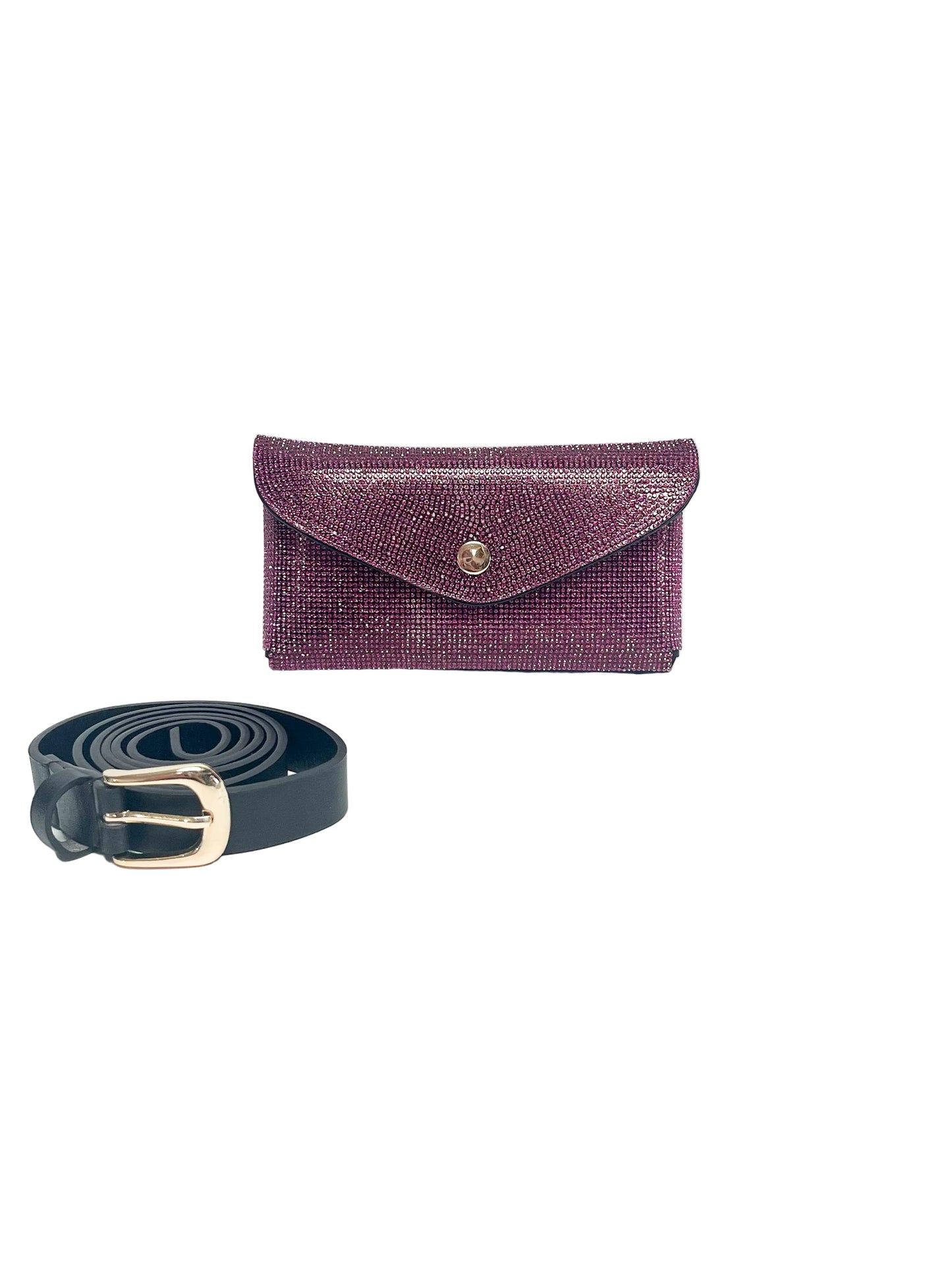 Purple Crystal Messenger Belt