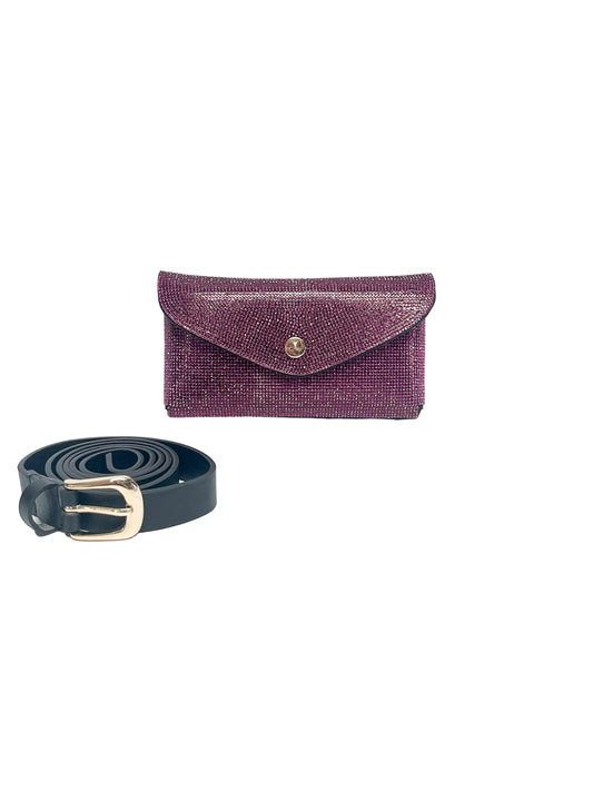 Purple Crystal Messenger Belt