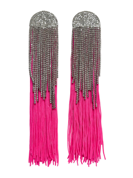 Dangle Crystal Pink earrings