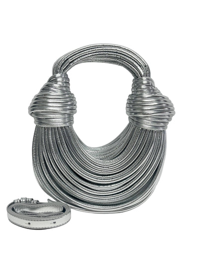 Silver string crossbody