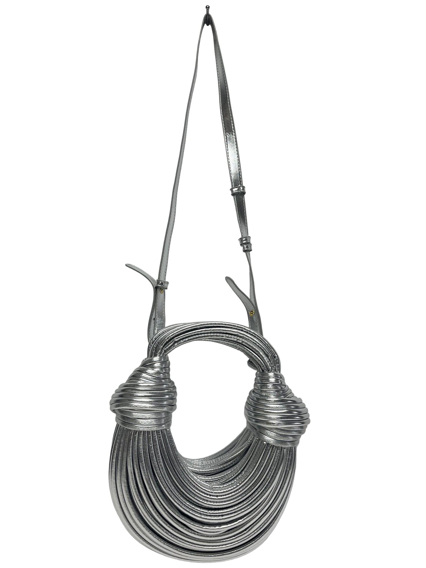 Silver string crossbody