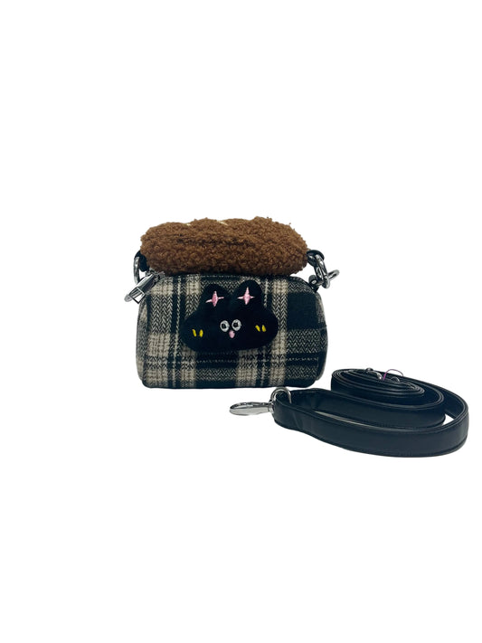 Plaid meow Crossbody