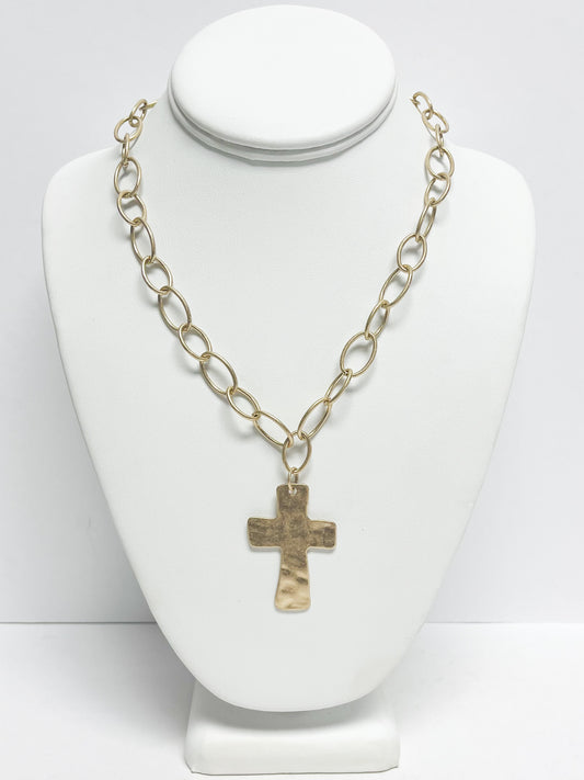 Chunky Cross Necklace