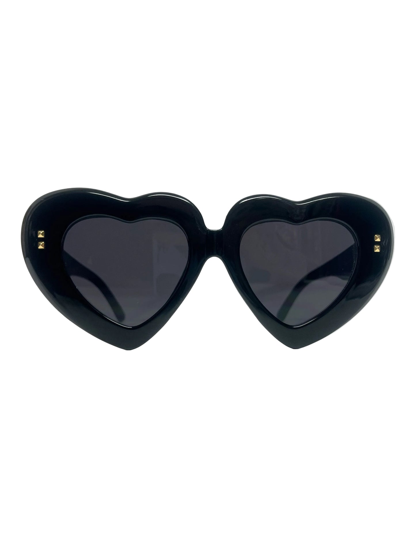 Black heart shaped sunglasses