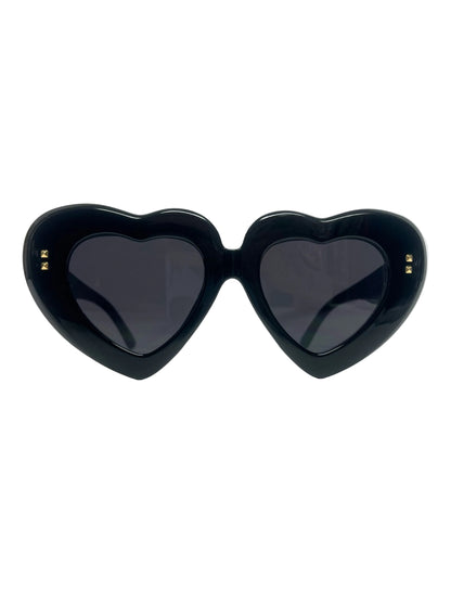 Black heart shaped sunglasses