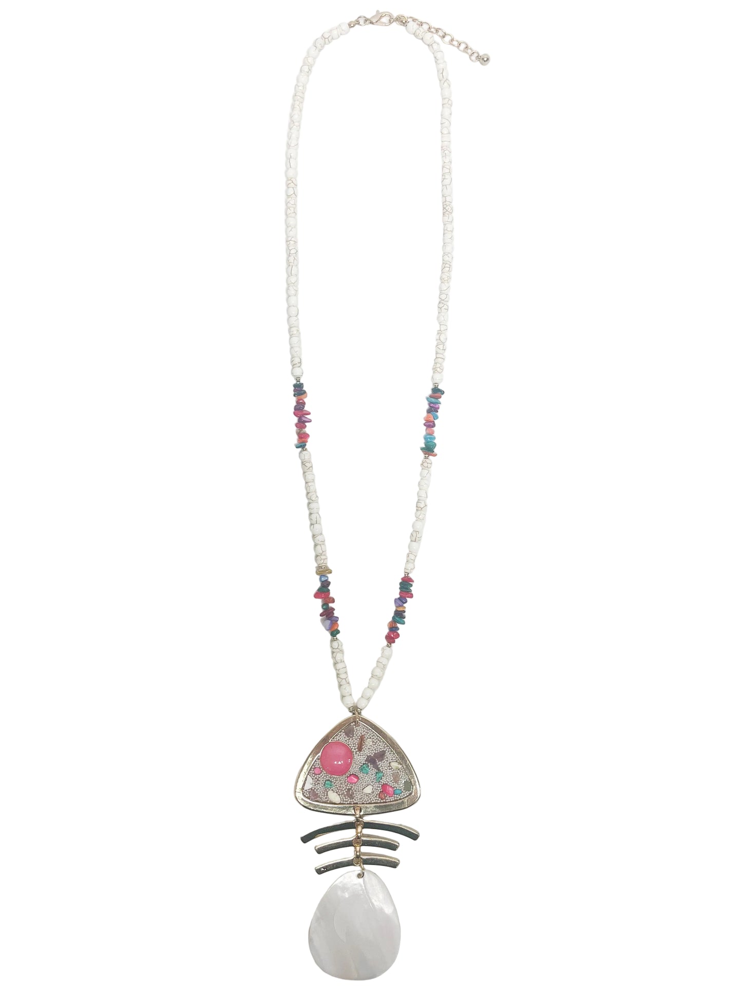 Beachy Pendant long necklace set