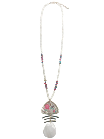 Beachy Pendant long necklace set