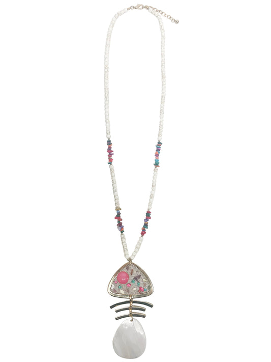 Beachy Pendant long necklace set