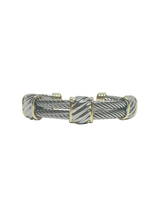 Gold and silver Coiled Bracelet