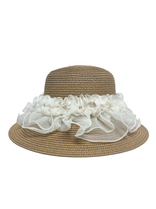 Lace brim bucket hat