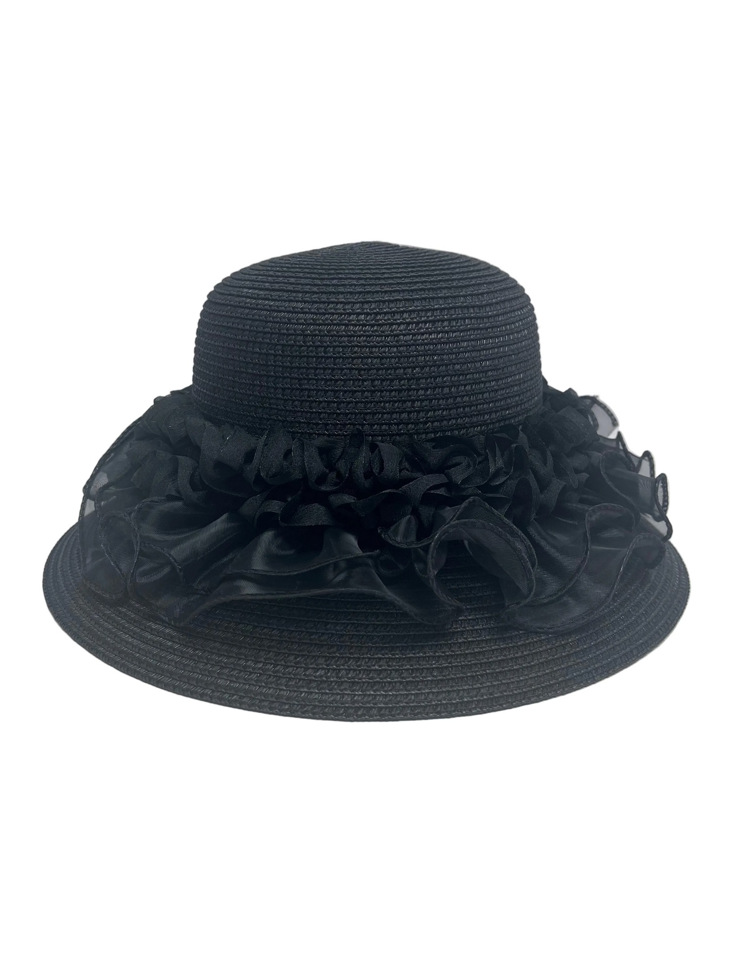 Black Lace Brim Bucket hat