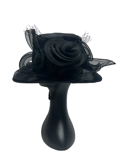 Black fashion hat