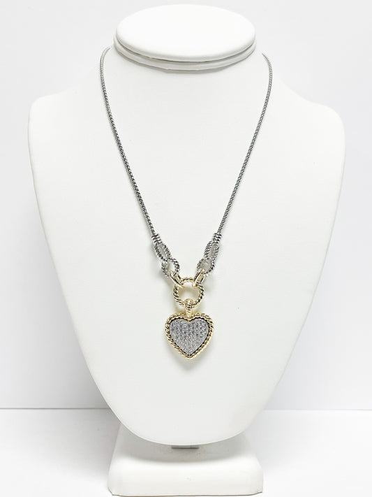 Crystal heart necklace