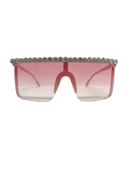 Square pink sunglasses